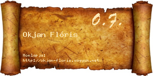Okjan Flóris névjegykártya
